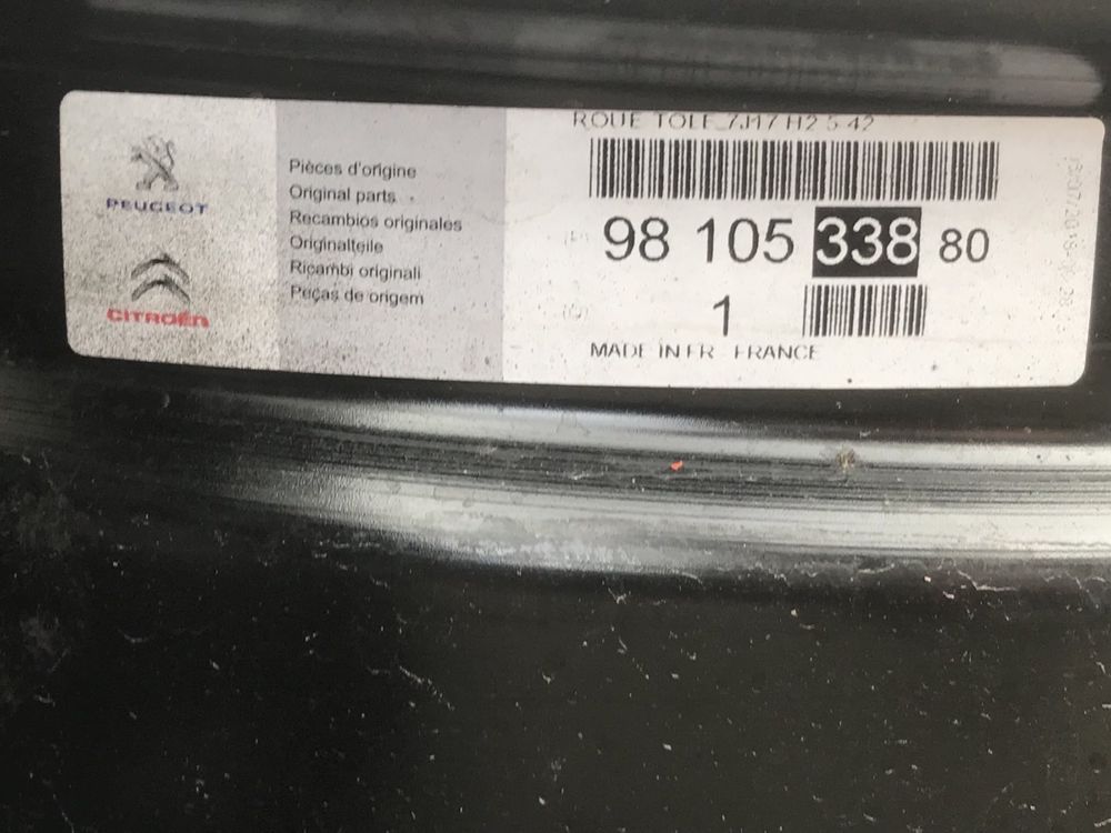 Диски 5:108r17 CITROЁN PEUGEOT 5:108r17 стальні майже нові