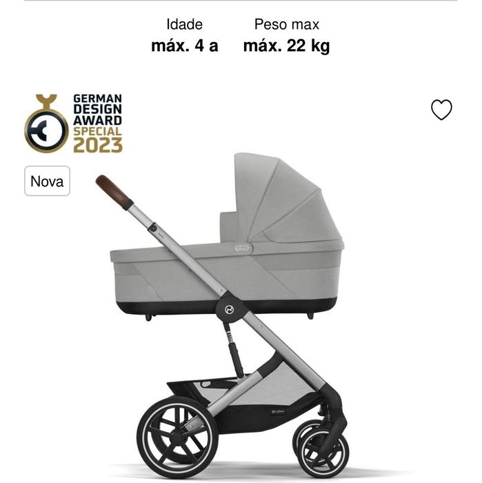 Vendo Trio Cybex Balios Lux 1 ano de uso 2024 com caixas