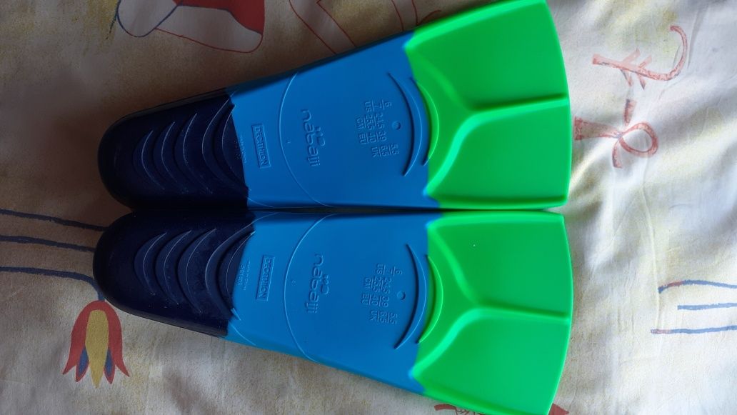 Детские ласты для плавания Nabaiji Silifins 500.EU.39-40p.24,5-25,5cм.