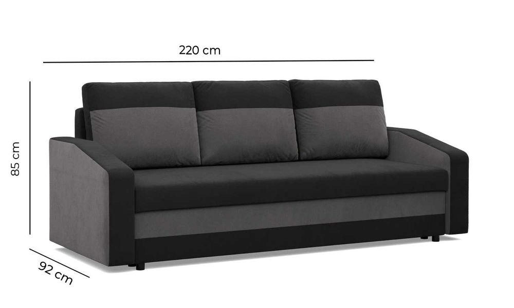 Kanapa 3-osobowa Sofa Orion Rozkładana WYSYŁKA CAŁA POLSKA
