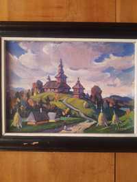 Бердарь Василий, картина " Пейзаж с церковью"