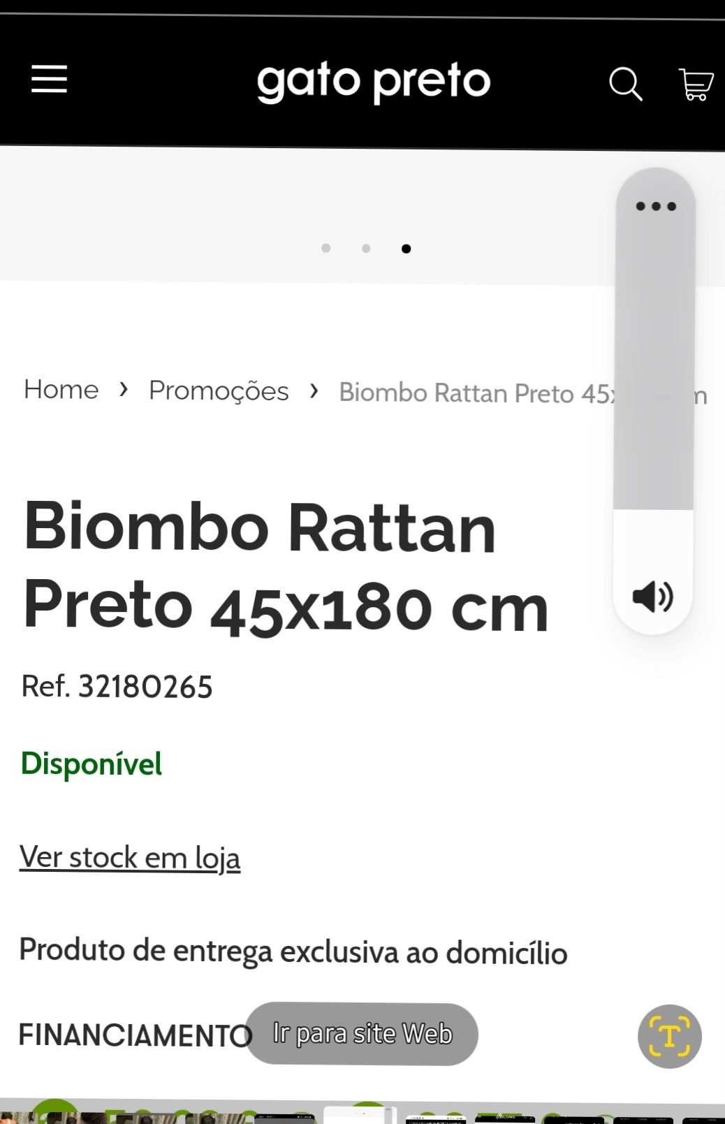 Biombo loja Gato Preto
