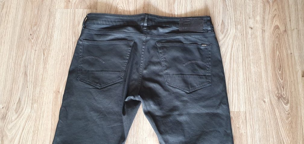G Star Raw spodnie męskie woskowane  rozmiar W38 LL34 wymiary na foto