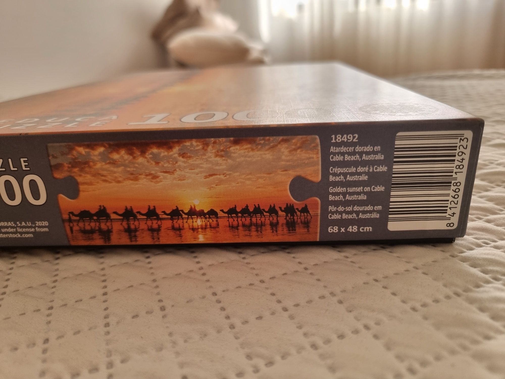 Puzzle 1000 peças Educa - Paisagem pôr do sol em Cable Beach Austrália