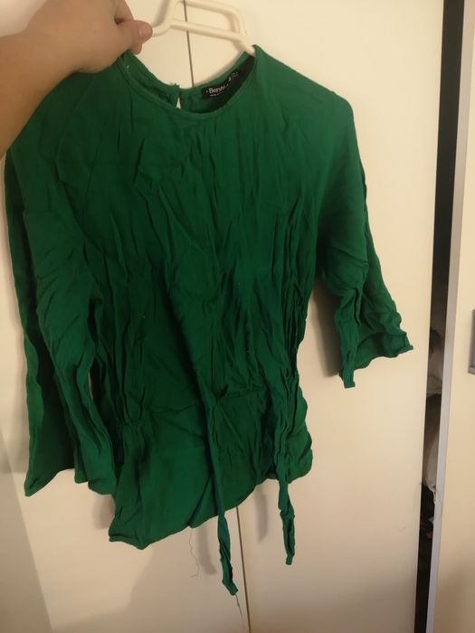 Camisola verde tamanho Xs