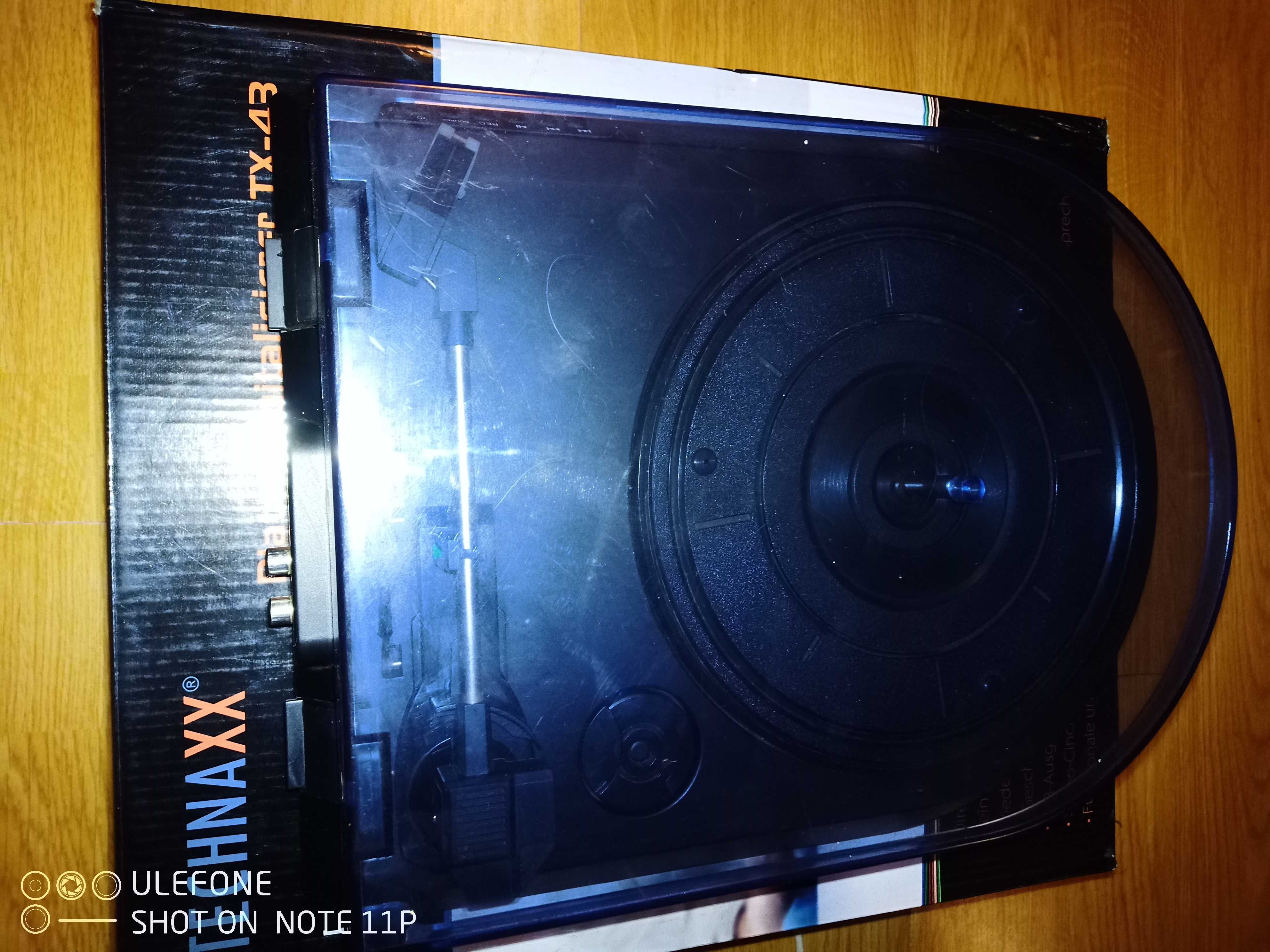 Gramofon Technaxx TX-43 nagrywanie płyt przez USB winyl odtwarzacz MP3