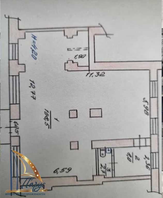 Оренда магазину по пр. Соборному 159 р-н вул. Миру 119м2