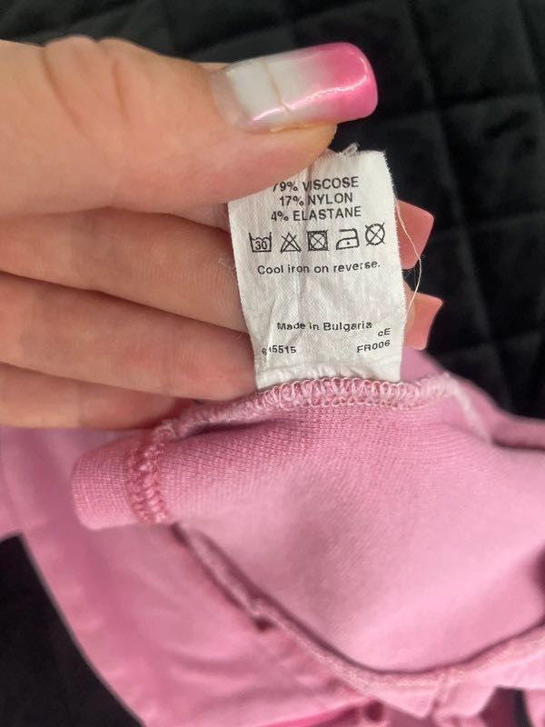 Bluzka z kokardami na plecach River Island, crop top, wiskoza, elastan