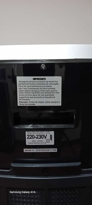 CLIMATIZADOR Produção de Ar Quente e de AR Frio