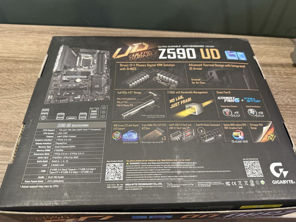 Intel i5 11600k+ Gigabyte z590
