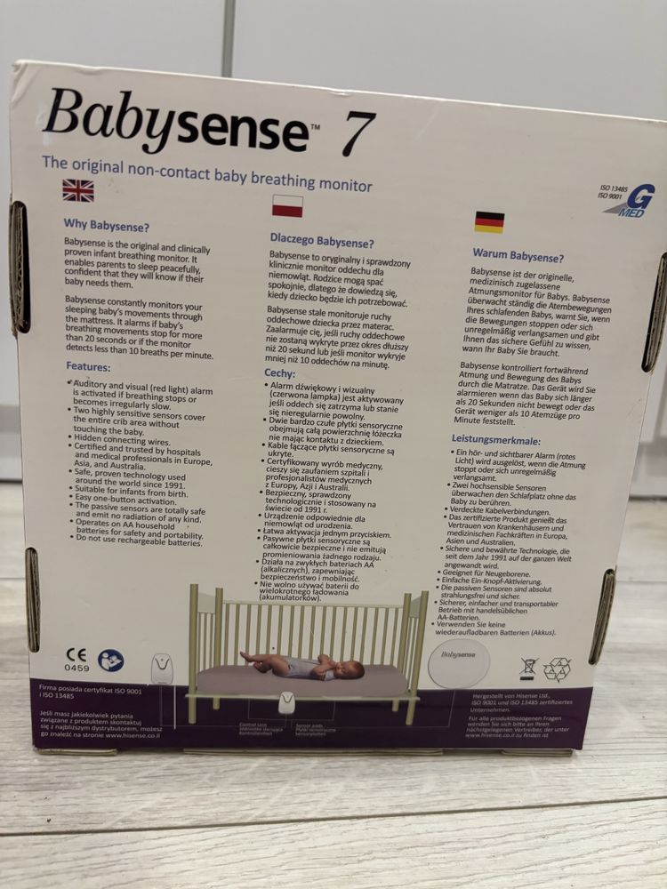 Babysense7 monitor oddechu