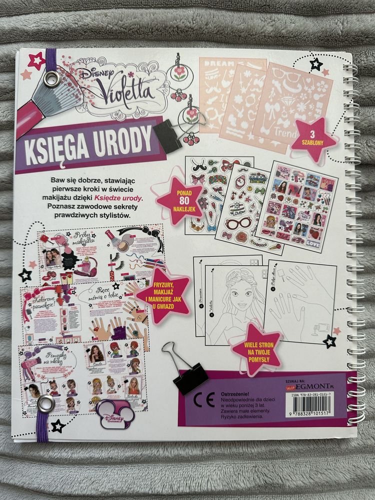 Disney Violetta Księga Urody kolorowanka