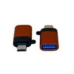 Adapter Usb 3.0 Na Typ-C Otg Szybki Transfer Danych Czerwony