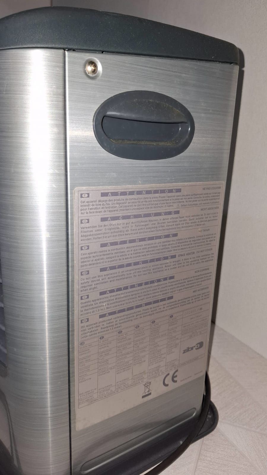 Aquecedor a parafina Zibro sre 160 TC
