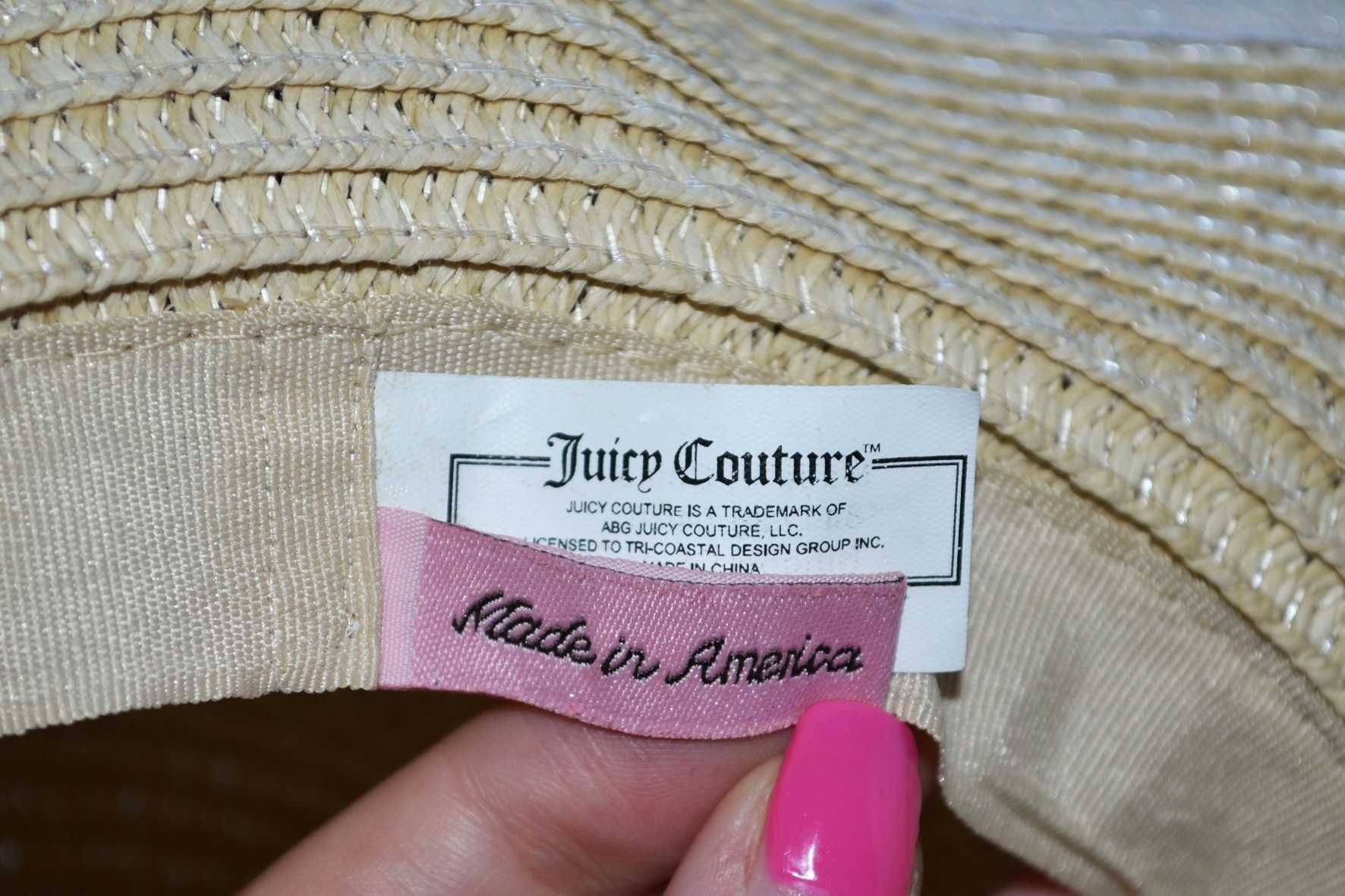 Соломенная шляпа   с бантом  капелюх Juicy Couture