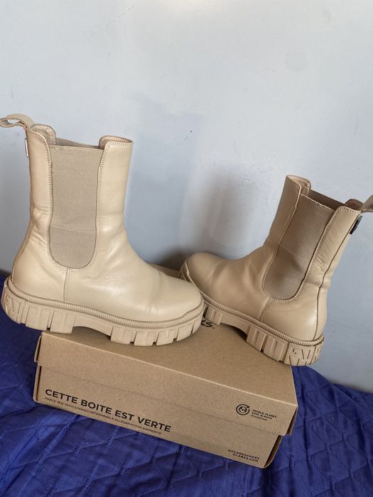 Wysokie botki, sztyblety, trapery Gino Rossi skóra naturalna roz. 38