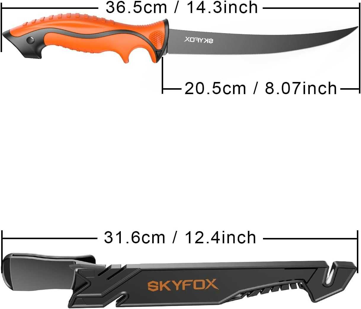 Nóż kempingowy, myśliwski, wędkarki do ryb Skyfox 18 cm G4416