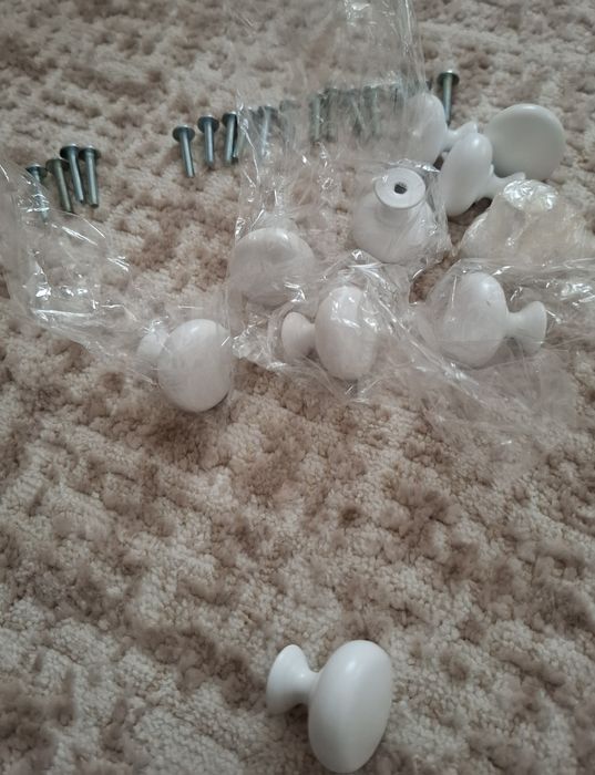 Meble gałki do mebli uchwyty do mebli srebrne białe