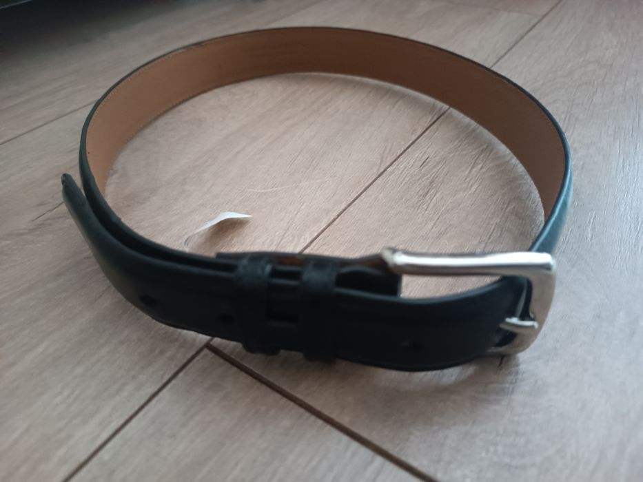 Damski pasek Tommy Hilfiger skórzany czarny