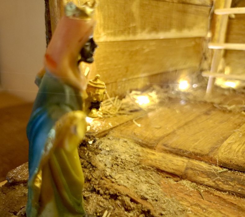 Szopka bożonarodzeniowa .Rękodzieło