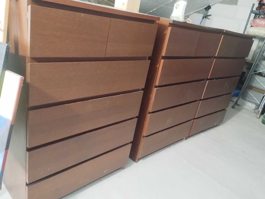 komoda malm 5 sztuk za 300 zł tylko do soboty