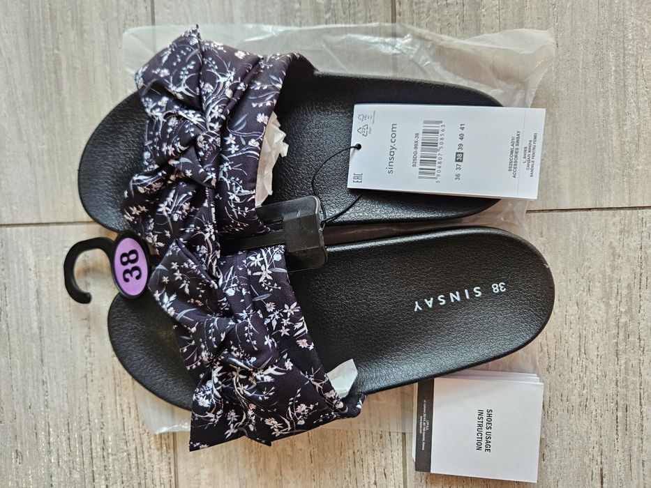 Слайди, шльопанці Sinsay, 37-38 розмір
