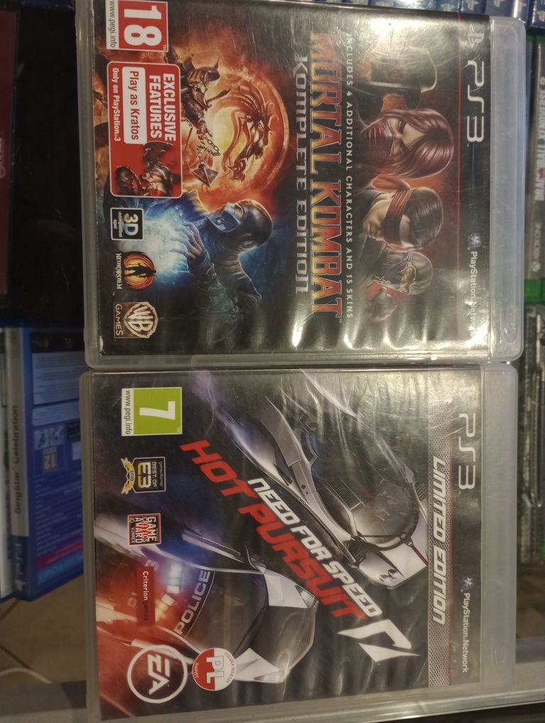 PS3 Mortal Kombat Komplete Edition NFS Hot Pursuit