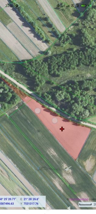 Działka rolna w miejscowość Krzemienica  39-307 Gmina Gawluszowice