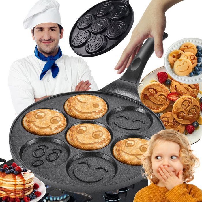 PATELNIA DO PANCAKE Naleśniki Jajka Placki BUŹKI na kuchenkę 27cm