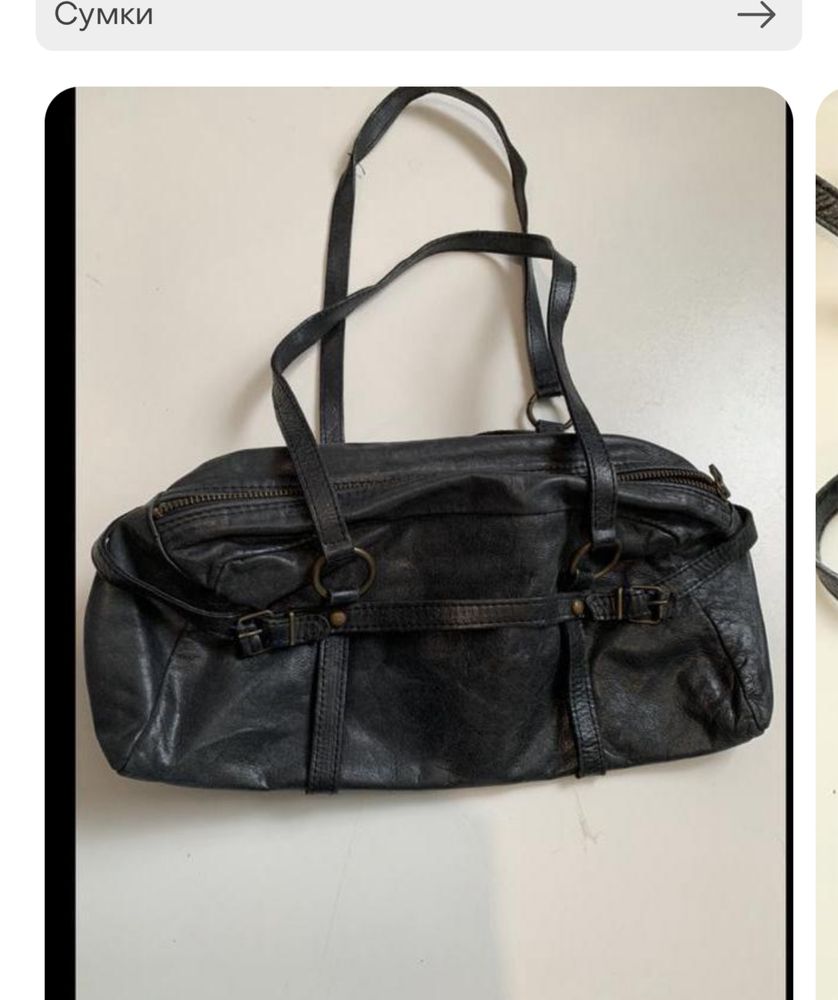 Сумка massimo dutti шкіра