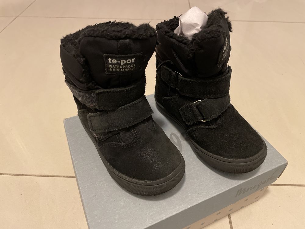 Buty skórzane Mrugała BLACK pyłek rozmiar 25