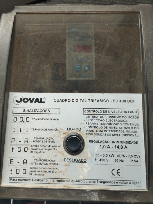 Quadro para bomba trifásico