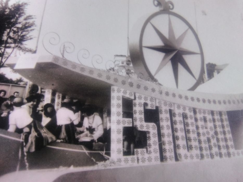 Lote fotografias originais antigas Estoril Sol desfile carnaval 1966