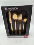 Komplet sztućców złote sztućce Ambition Madeni GOLD 16 el. dla 4 osób