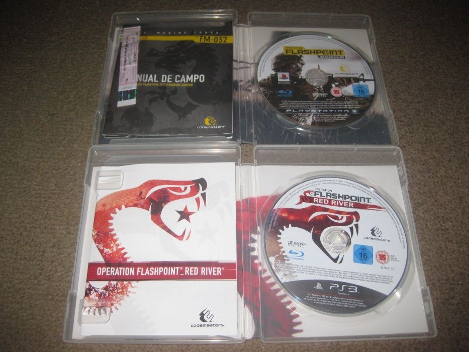 2 Jogos da Saga "Operation Flashpoint" PS3/Impecáveis/Completos!
