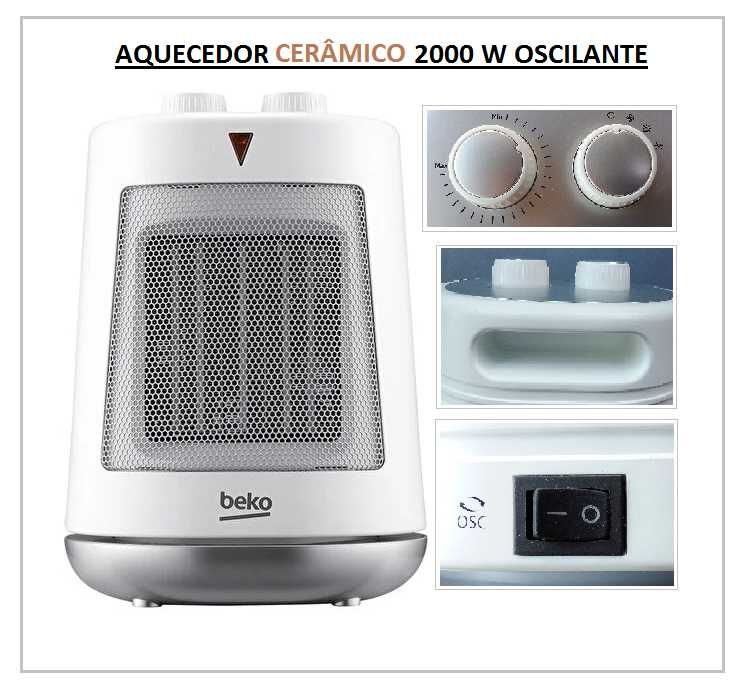 Aquecedor Cerâmico Oscilante