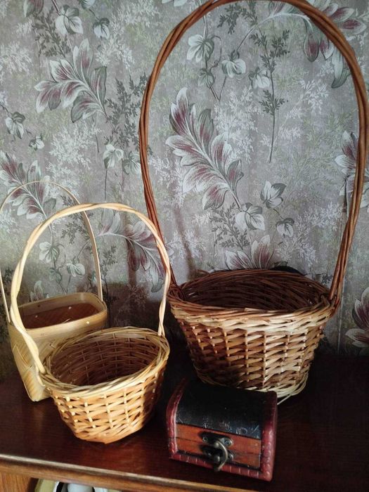 Рукоделие корзины ленты пробки магниты шнур