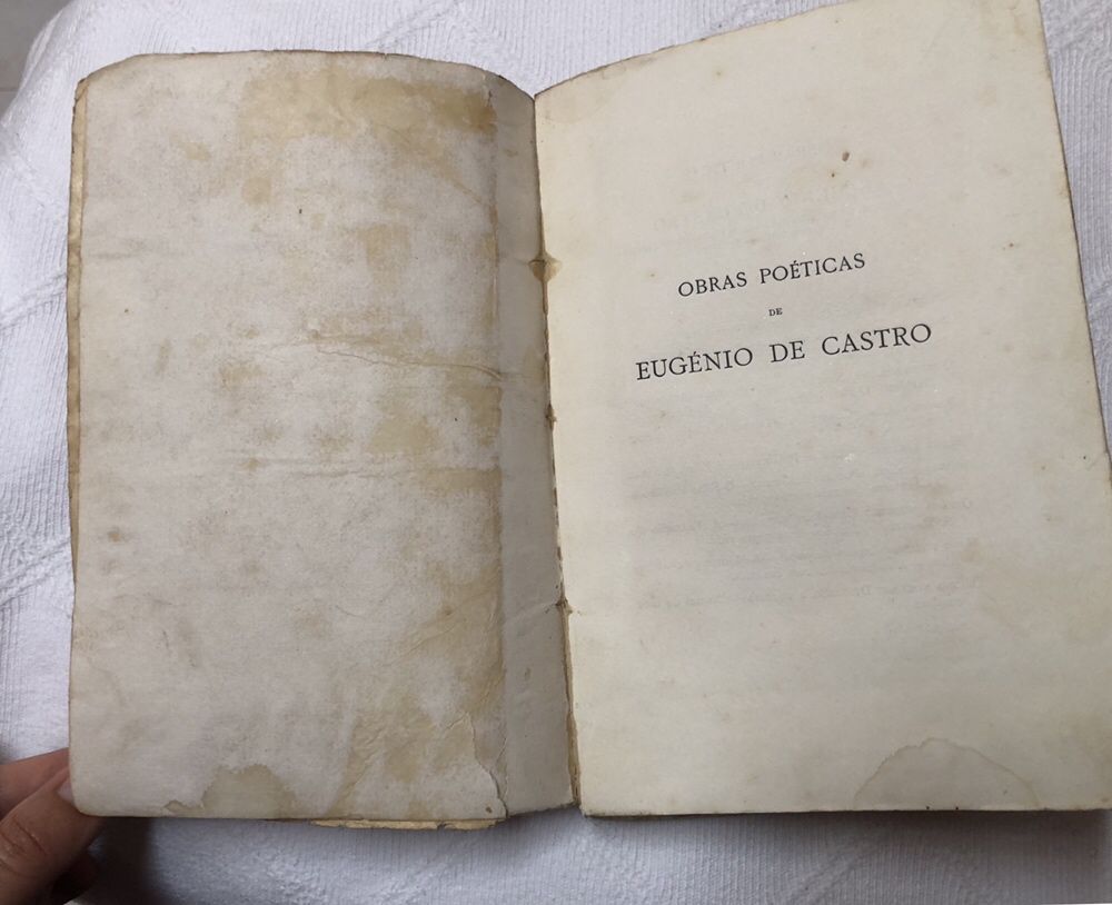 1929 Obras Poeticas Eugenio de Castro Volume V (portes gratuitos)