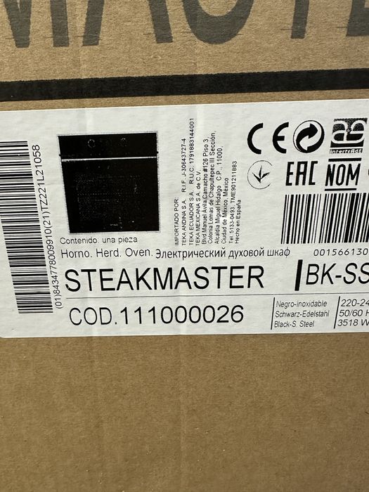 Nowy piekarnik Teka Steakmaster BK-SS