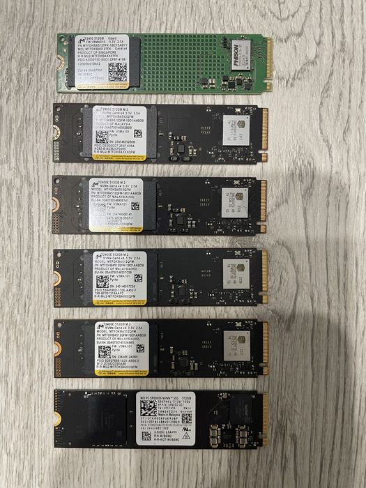 Накопичувач SSD M.2 2280, 512Gb Samsung та інші