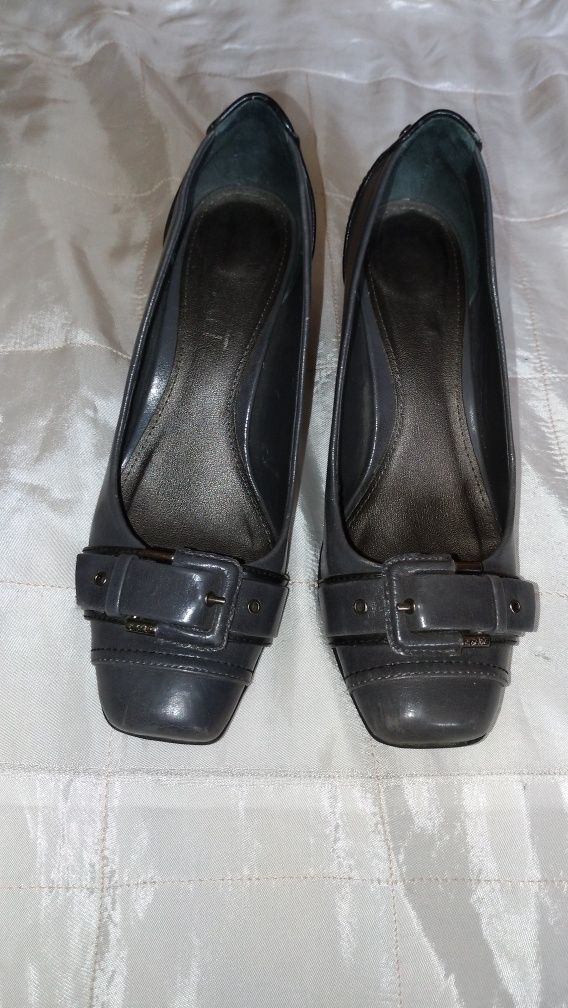 Buty damskie,skórzane,popielate,ESPRIT, R.38