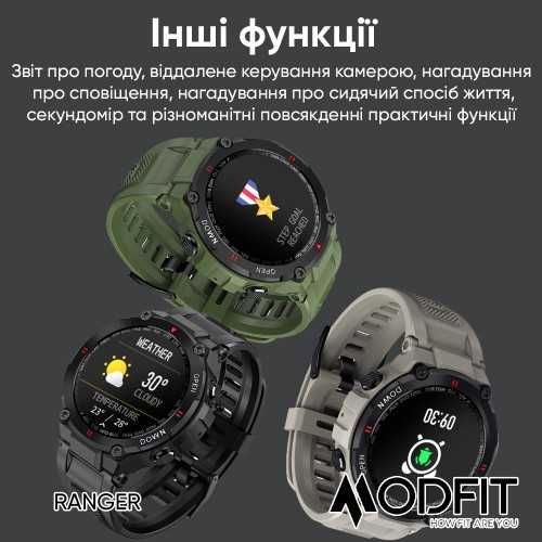 Розумний годинник Modfit Ranger Grey