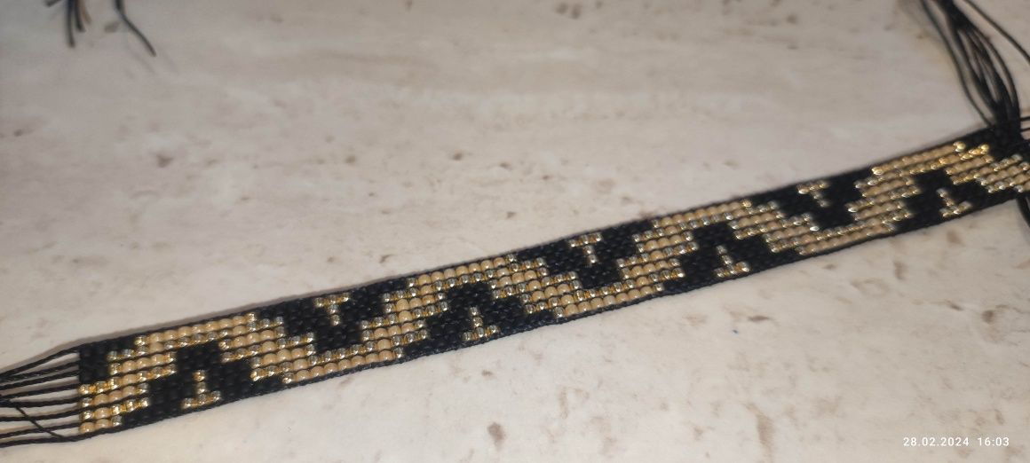 Bransoletka toho na krośnie handmade mix wzorów personalizacja