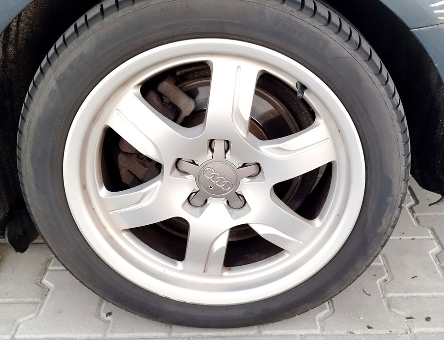 Alufelgi 17 Audi B8 opony letnie Pirelli 2024 idealne 225/45/17