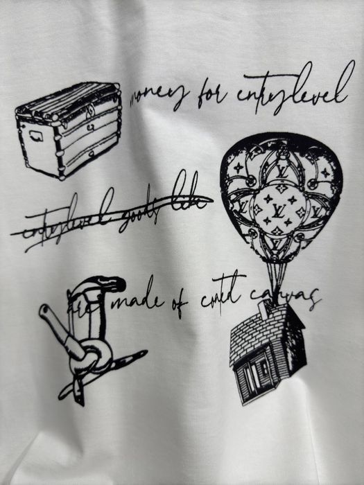 Футболка Louis Vuitton мужская унисекс оверсайз оригинал белый черный