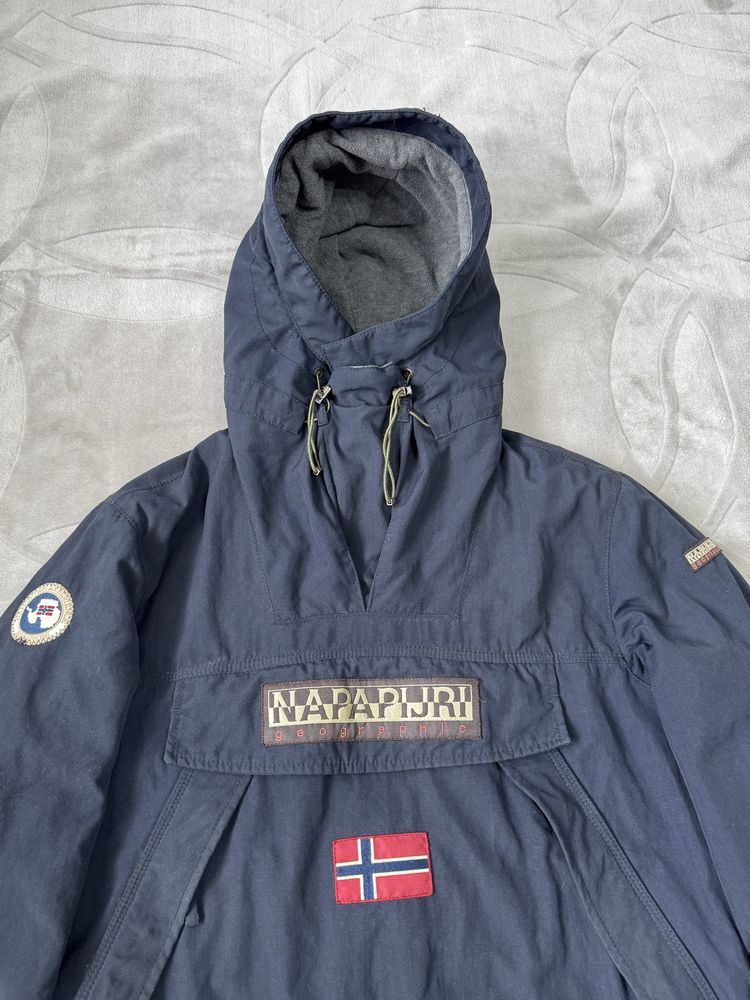 Napapijri Skidoo Anorak Jacket Navy size L kurtka narciarska snowboard