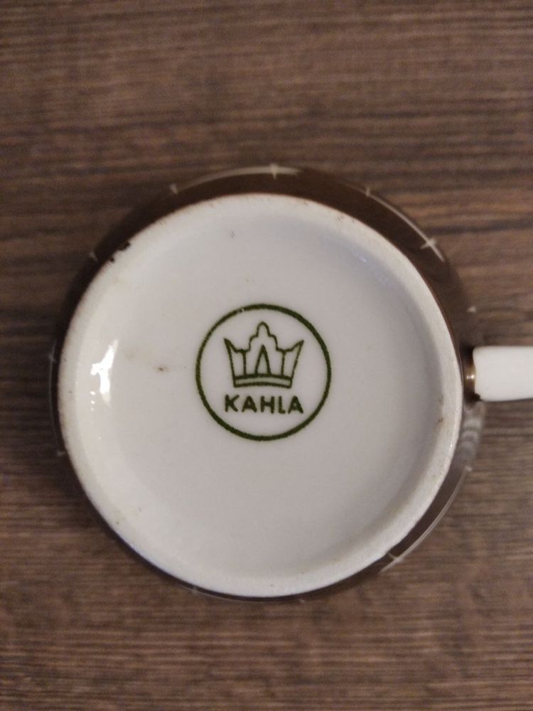 Чайный набор сервиз на 6 персон KAHLA ГДР фарфор чашки блюдца чайник