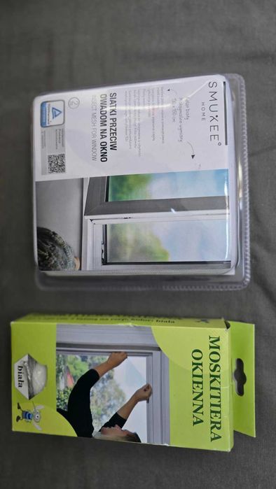 moskitiery okienne białe siatka