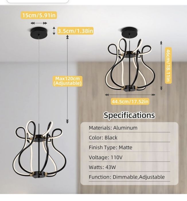 Żyrandol  Adison Led