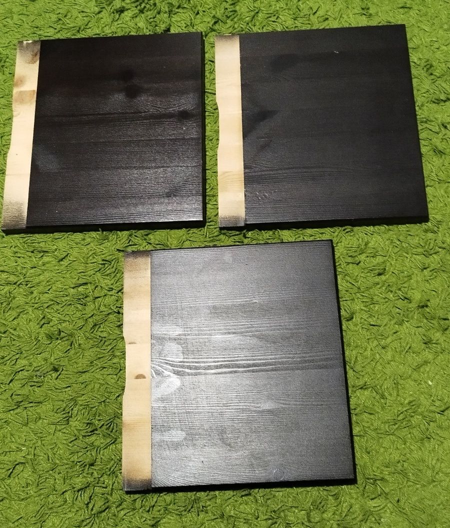 3 x Półka do zagłówka Ikea Mandal czarnobrązowe lite drewno